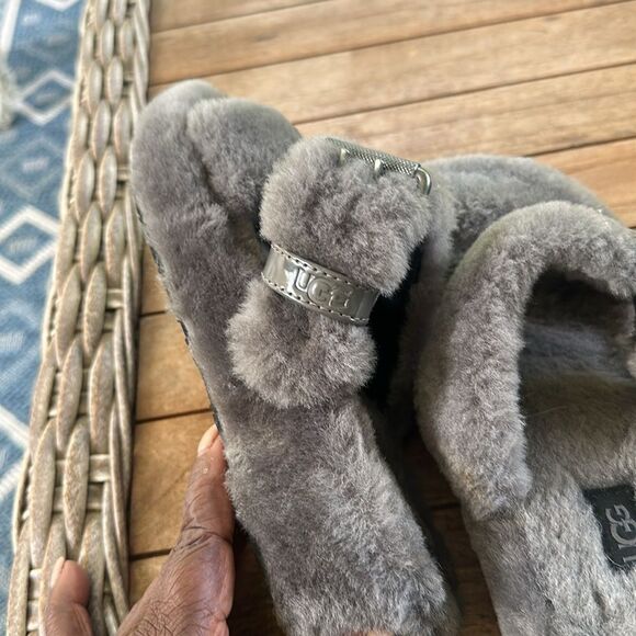 UGG (WMNS) UGG Fuzz Yeah 'Grey' 1104662-CHRC 9 - Picture 3 of 7